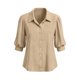 thumbnail image 4 of Neewe Womens Button Down Shirts Plain Lapel 3/4 Sleeve Tops Elegant Dressy Blouses Business Casual Outfits, 4 of 5