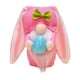 thumbnail image 2 of Adorable conejito de Pascua tejido a mano, muñeco Rodolfo, figura decorativa de nailon y elastano versátil para decoración festiva, celebraciones y regalos. 17 x 10 x 10 cm (6,6 x 3,9 x 3,9, 2 of 6