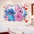 thumbnail image 3 of Stitch Wall Stickers Cartoon Kids Stitch Wall Stickers for Bedroom Accessories Walls Bedroom Living Room Home Décor(15.7X23.7) Inch, 3 of 6