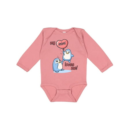 

Inktastic My Mimi Loves Me Gift Baby Boy or Baby Girl Long Sleeve Bodysuit