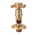 thumbnail image 1 of 1/2 Angle Stop Valve Brass Water Shut Off Valve, Copper Angle Valve for Bathroom Toilet Kitchen with Compact Design Easy Installation High Temperature Pressure, 1 of 7