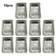 thumbnail image 5 of Toystoory Paquete de 10 sartenes de papel de aluminio, accesorios para el hogar, contenedor de alimentos rectangular de gran capacidad de una Herramientas y accesorios para hornear tapa de 1000ml, 5 of 6