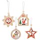 thumbnail image 2 of 12Pcs/Set Wooden Pendant Party Hanging Decoration Christmas Tree Ornaments, 2 of 8