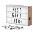 thumbnail image 1 of My Cinema Lightbox - Rose Gold Light Box, 4x6"" - 100 Letters, Emojis & Numbers, 1 of 5