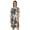 Multicolor, variant on Cotton Jersey Printed Midi Dress For Women V-Neck Summer Short Sleeves Knee Length Dress