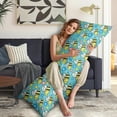 thumbnail image 5 of Long Body Pillow Cover - Soft & Breathable, Hidden Zipper, 20"x54", Cute Bee & Honeycomb Print - Perfect Gift for Bee Lovers, Side Sleepers, Pregnancy Support, Nature-Themed Decor, 5 of 7