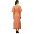 thumbnail image 6 of Bimba Women's Designer Tassel Kaftan Dress Kimono Sleeve Long Maxi Coverup Gown, 6 of 9