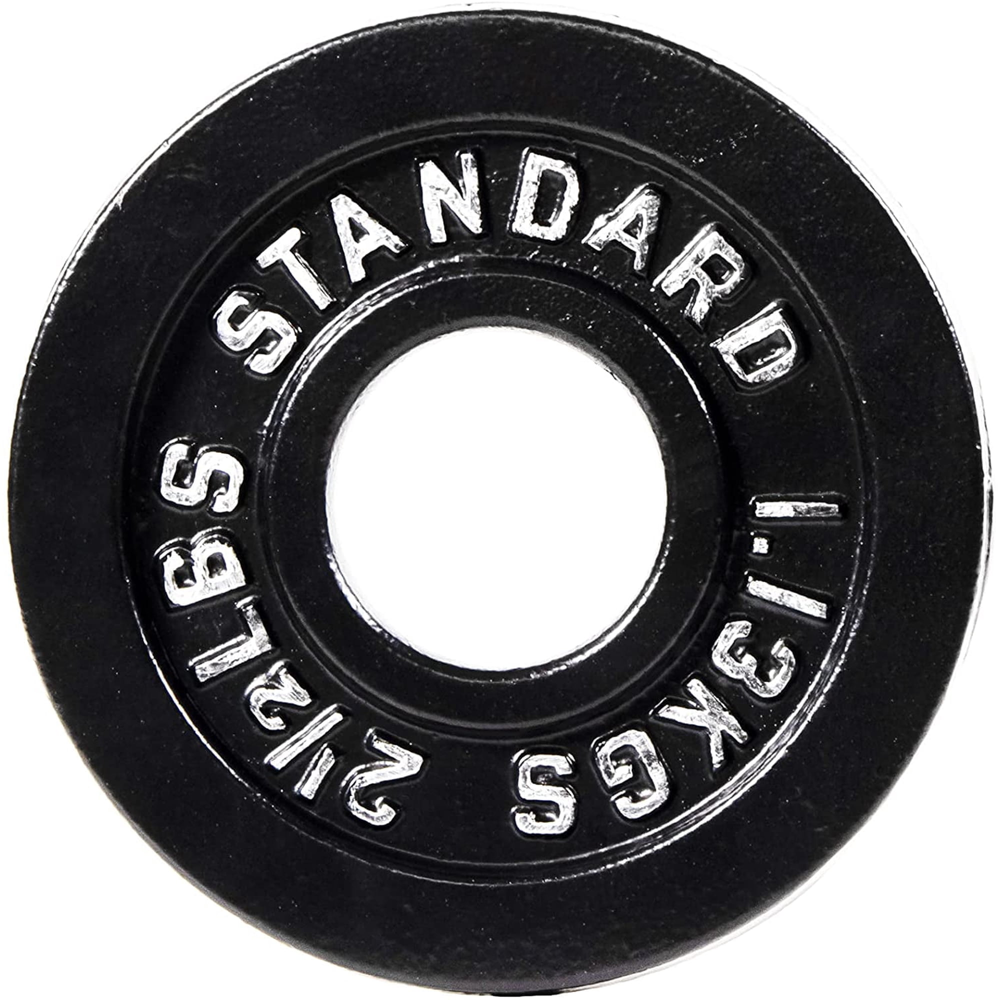BalanceFrom Classic Cast Iron Weight Plates for Strength Training, 2-Inch, 2.5-Pound, Single
