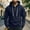 01 Navy, variant on Men's Hoodies 1/4 Zip Pullover Solid Color Long Sleeve Sweatshirt Fashion Drawstring Hooded Jumper Casual Quarter Zipper Fleece Tops Lightweight Outdoor Holiday Pullover Fall Winter