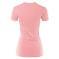 thumbnail image 3 of A2Y Women's Junior Fit Basic Solid Cotton Short Sleeve Crew Neck T Shirt Tee Tops Dusty Pink S, 3 of 5