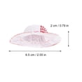 thumbnail image 2 of Shisuyan Mini Chapeau Papier Rouge Lot de 12 2.56X2.56X0.79 Po, 2 of 9
