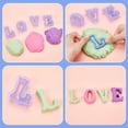 thumbnail image 4 of Cortadores de galletas con letras del alfabeto, cortadores pequeños de plástico para fondant de 2,5 pulgadas, molde de resina, cortadores de galletas con forma de letras azules., 4 of 6
