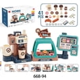 thumbnail image 4 of Máquina de café con luz y sonido de simulación para niños, máquina de café, dulces, postres, supermercado, compras, cajero, juguetes para jugar a las casitas, 4 of 5