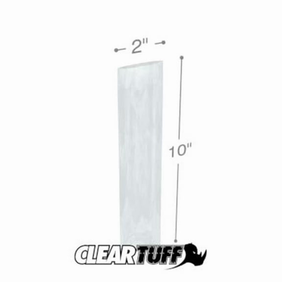 International Plastics PB10210 2 x 10 in. Clear Poly Bags, 0.00125 Gauge - Case of 1000