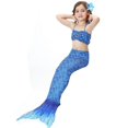 thumbnail image 2 of Girls Mermaid Tail Swimsuit Bikini Set Swimwear Swimming Costume Bathing, 2 of 5