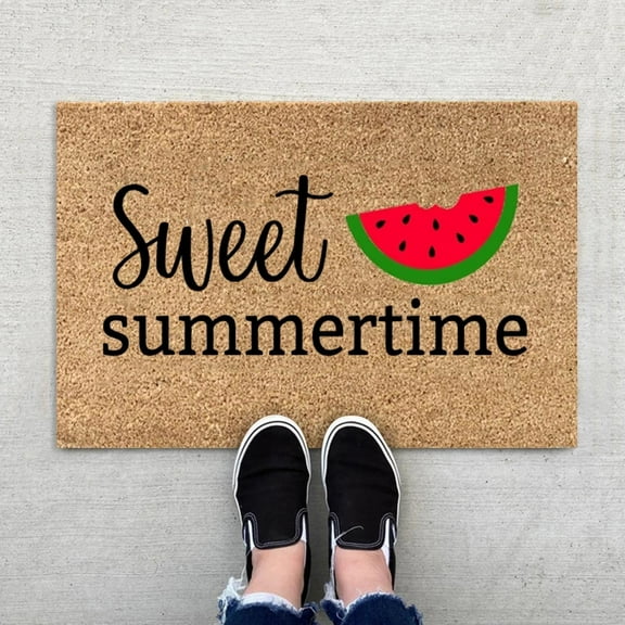 Floor Mat*1 1Pcs Summer Floor Mats Holiday Mats Welcome Door Mats Polyester Door Mat Beach Non Slip Floor Mat Carpet