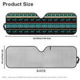 thumbnail image 5 of HUIACONG Sunshade Windshield for Wrangler TJ JK Windshield Sunshade Visor Mat for Jeep Wrangler TJ JK JKU 1996-2018 Sun Shade Screen Accessories Blue Aztec Tribal, 5 of 6