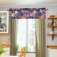 thumbnail image 3 of Yayeee Kitchen Valance Rod Pocket 54" x 18" Living Room Window Curtain, Soft Pinks Flowers, 3 of 6