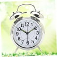 thumbnail image 2 of MINKUROW Vintage Look Twin Bell Table Alarm Wind-Up Clock with Night Led Light (Design 1), 2 of 8