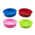 thumbnail image 1 of 4 piezas de bandeja para tortas de 8 pulgadas, para tortas de iris, juego de redondos de silicona, antiadherentes para hornear Sunnimix molde para pasteles redondo, 1 of 8