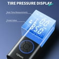 thumbnail image 5 of Ophanie Cordless Portable Tire Inflator - 160 Psi Digital Pressure Gauge, Air Compressor for Car Tires with Automatic Shutoff, Emergency LED Light, Compact Automotive Pump, 5 of 11