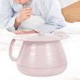 thumbnail image 4 of BELOVING Portable Spittoon Bedside Urinal with Handle Multipurpose with Lid Toilet Urinal Pink, 4 of 8