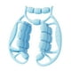 thumbnail image 4 of Rodillo de masaje muscular para piernas, 24 ruedas, herramienta de masaje manual Azul, 4 of 9