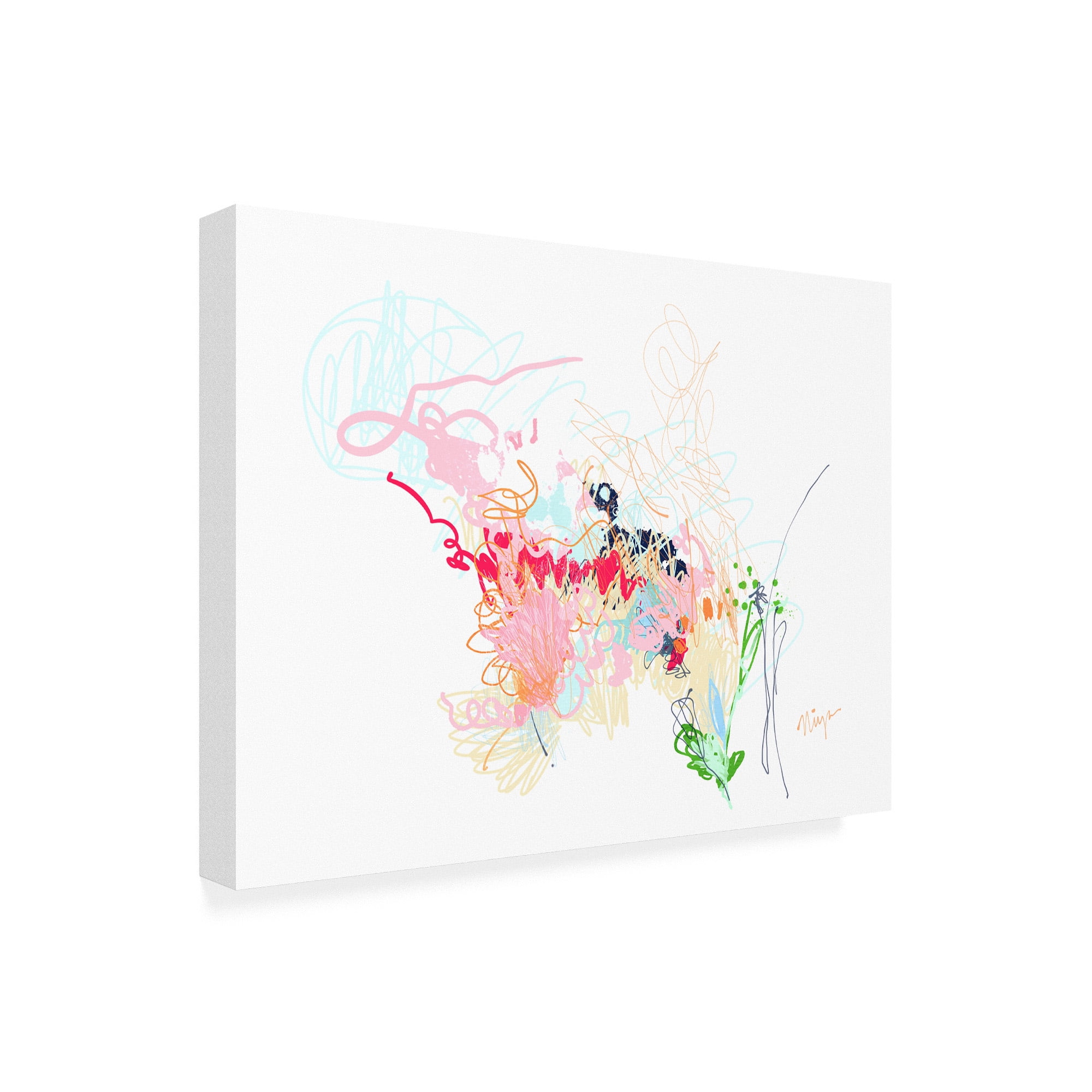 Trademark Fine Art 'Delicate Florals' Canvas Art by Niya Christin