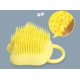thumbnail image 4 of Cepillo de baño amarillo para perros, cepillo de champú para mascotas para masaje relajante, lavado y desprendimiento del pelo, 4 of 5