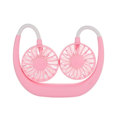 

Portable Neck Fan 1200mAh Battery Operated Ultra Quiet Hands Free USB Fan with 3 Speeds Strong Wind 360° Adjustable High Flexibility Wearable Personal Fan for Home Office Outdoor Travel