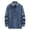 Dark Blue, variant on Men Long Sleeve Half Zip Heather Knit Sweater Stand Collar Plaid Inner Lining Ribbed Cuff Hem Warm Thick Vintage Fall Winter Casual Pullover Brown M