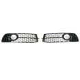 thumbnail image 3 of 4F0807681Q01C, Front Foglight Grille Mesh Style Glossy Black 2pcs Antiaging  For Car, 3 of 8