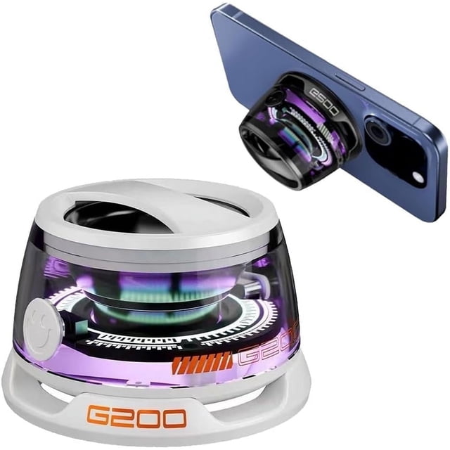 Altavoz Bluetooth magnético multifuncional cibernético para superficies metálicas, pequeño, inalámbrico, portátil, resistente al agua, con soporte para teléfono, para nevera, baño, habitación, coche,