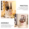 thumbnail image 3 of QUMIIRITY Organizador De Brochas De Maquillaje Beige Con Compartimentos Para Escritorio Y Uso En Cocina, 3 of 8