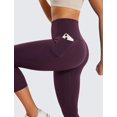 thumbnail image 4 of Leggings Capri CRZ YOGA Cintura Alta 53 cm con Bolsillos Morado XS, 4 of 5