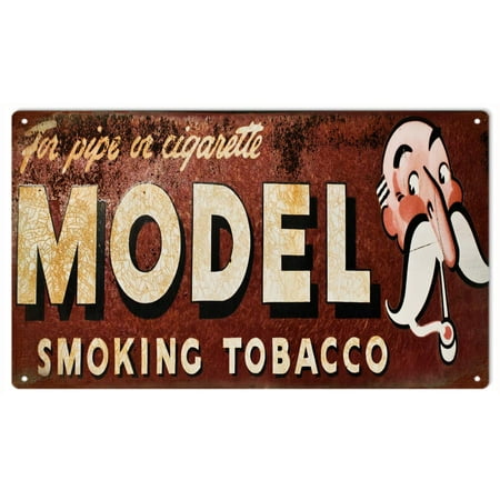 Reproduction Model Smoking Tobacco, Pipe or Cigar Sign 8