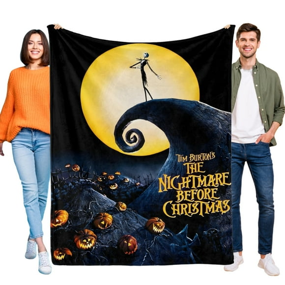 El Extraño Mundo de Jack anti-pilling, suave, ligera, esponjosa y acogedora de lujo para hogar y cocina – Perfecta para niños y adultos,150X130cm
