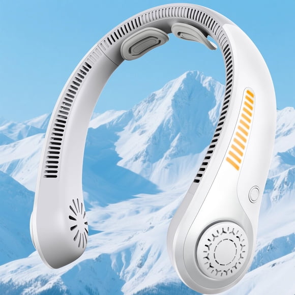 Ventilador de cuello AUIIAH, pulsera portátil recargable con USB-C de 5 velocidades