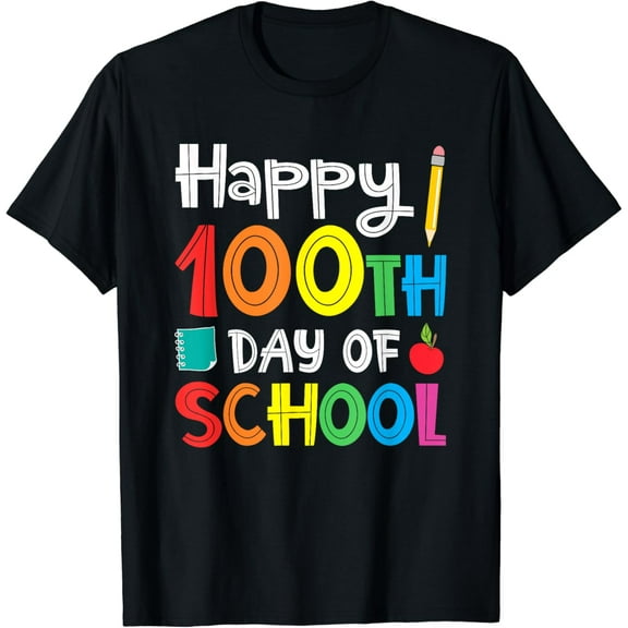 Happy 100th Day of School Teacher Student T-Shirt