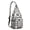 Silver-10, variant on Vintage Boho Sling Backpack – Retro Tribal Ethnic Crossbody Bag, Artistic Geometric Hiking Shoulder Bag for Women & Men, Rustic Floral Travel Daypack