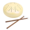 thumbnail image 4 of Mini tambor etéreo de 5,5 pulgadas, bolsa de mano con lengua de acero etéreo, equipo de música Panda, color amarillo, 4 of 14