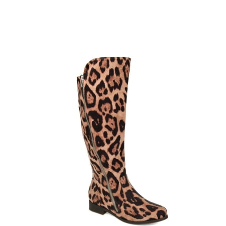 Brinley Co. Womens Comfort Extra Wide Calf Faux Suede Riding Boot