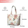 thumbnail image 4 of Pioneer Flower Floral Print Pattern Travel Tote Bags for Women Carry On,Large Weekender Bags for Women Travel,Multi Functional Duffle Bag for Work,Shopping,Sports, 4 of 5