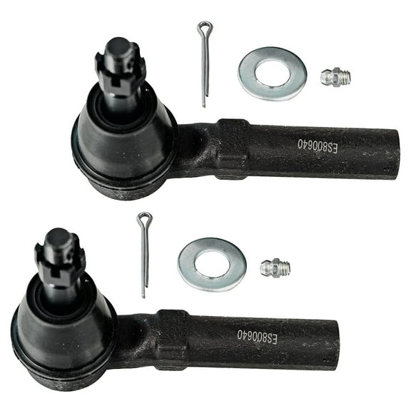 Detroit Axle - Front Outer Tie Rod Ends Driver and Passenger Side Replacement for 2010-2016 Cadillac SRX - [2010-2017 Chevrolet Equinox] - 2010-2017 GMC Terrain