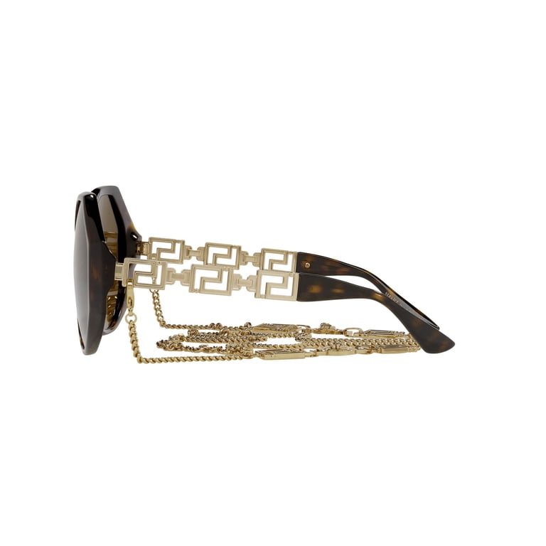Versace VE 4395 Plastic Womens Square Sunglasses Havana 59mm  display picture 3