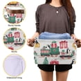 thumbnail image 3 of Yayeee Canvas Storage Basket with Handles for Shelves Fabric Bins Closet Organizer, Christmas Train, 3 of 8