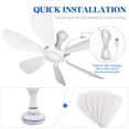 thumbnail image 4 of CTIRCHIU Cooling Outdoor Ceiling Fan ABS Adjustable For Camping 1 Set, 4 of 8