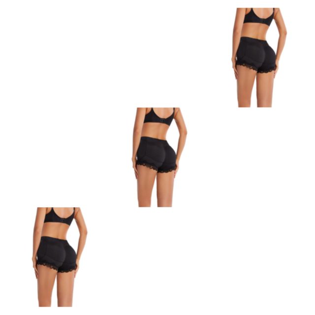 Youkk 1/2/3/5 Control With Sponge Pads For Comfortable And Curvaceous Butt Sponge black 5XL 3PCS