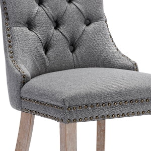 032 Linen Velvet, Wood Legs