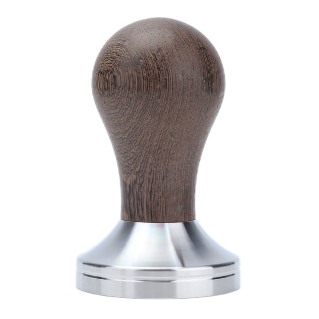 Accesorio de herramienta de prensa de martillo de café en polvo con mango de madera de acero inoxidable de 53mm